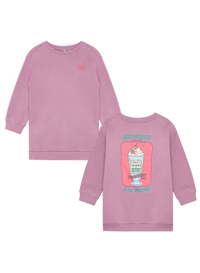 Sweat dress longsleeve print - Valerian