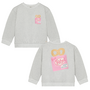 Daily7 - Sweater backprint - Light grey melange
