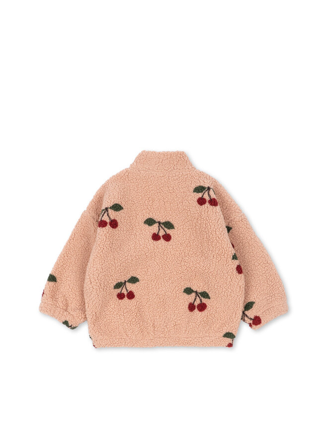 Konges Sløjd - Jody teddy jacket - Ma grande cerise blush
