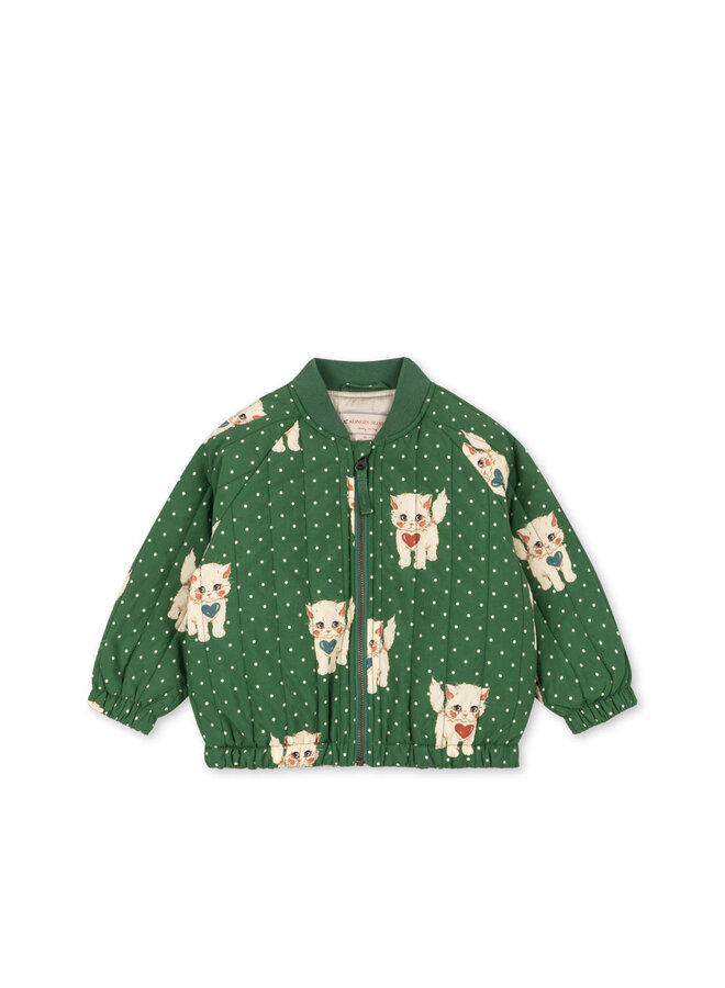 Juno printed bomber jacket - Dot miao verde