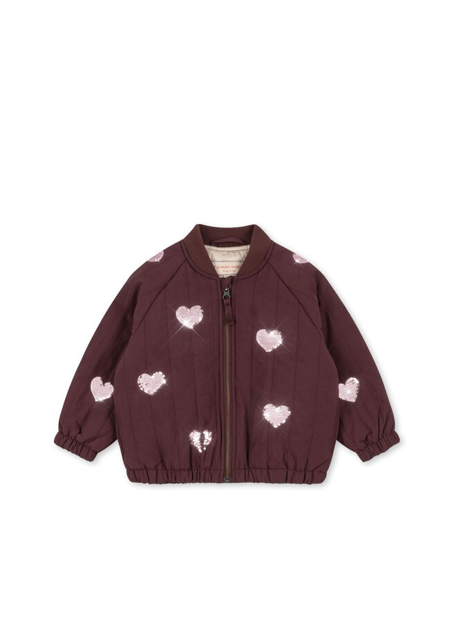Juno sequin bomber jacket - Decadent chocolate