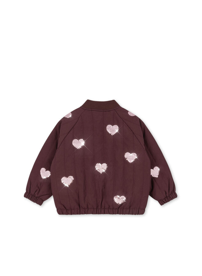 Konges Sløjd - Juno sequin bomber jacket - Decadent chocolate
