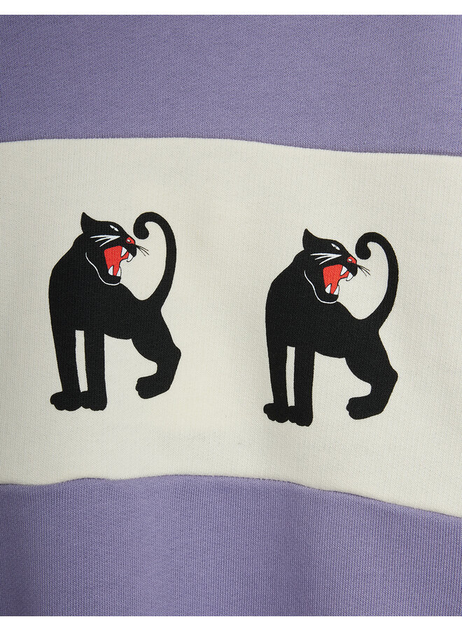 Mini Rodini - Panther panel sweatshirt - Purple