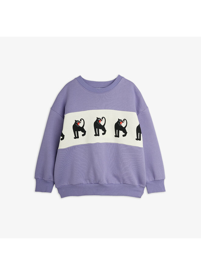 Panther panel sweatshirt - Purple