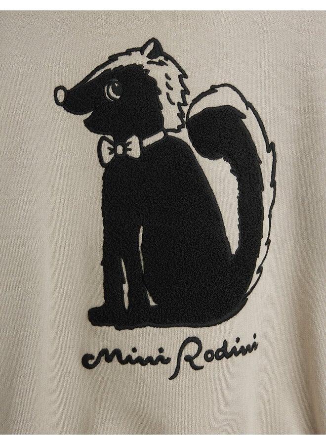 Mini Rodini - Skunk chenille sweatshirt - Grey