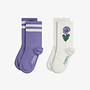 Mini Rodini - Viola stripe 2-pack socks - Multi