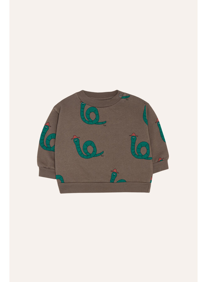 The Campamento - Snakes baby sweatshirt - Brown