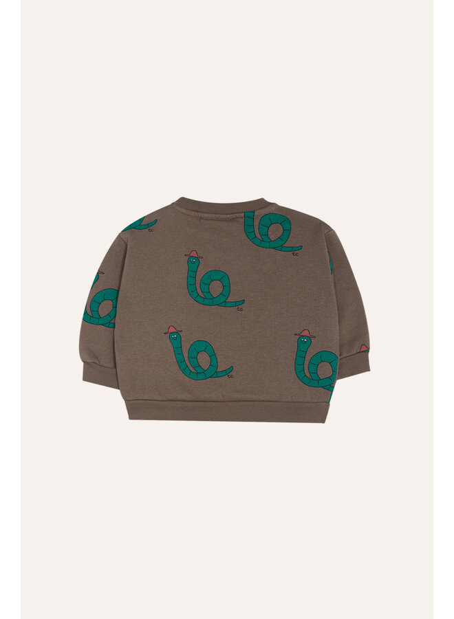 The Campamento - Snakes baby sweatshirt - Brown