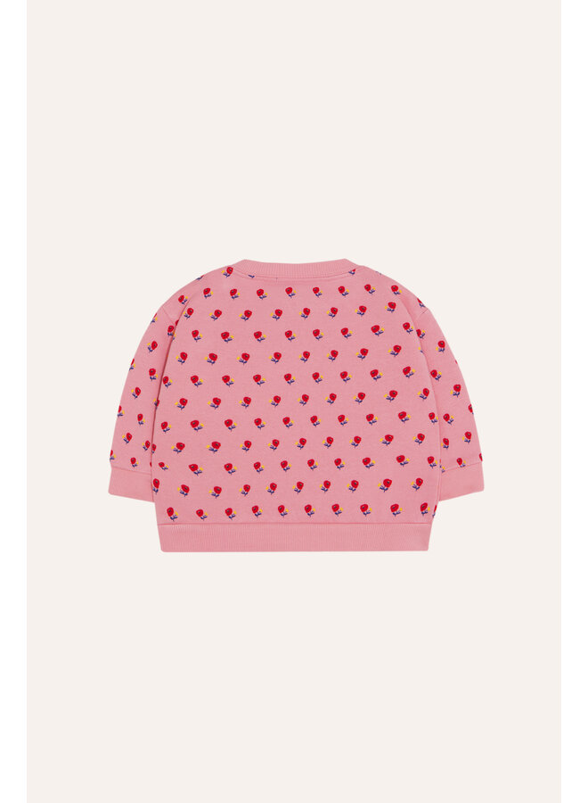The Campamento - Flowers pink baby sweatshirt