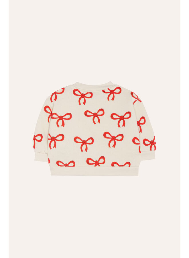 The Campamento - Big bows baby sweatshirt - Ecru