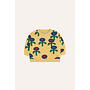 The Campamento - Blue daisies baby sweatshirt - Yellow
