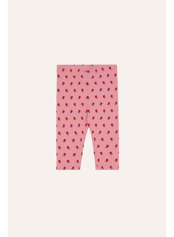 The Campamento - Flowers pink baby leggings