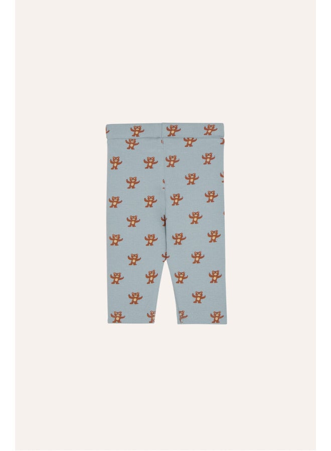 The Campamento - Happy bears baby leggings - Light blue