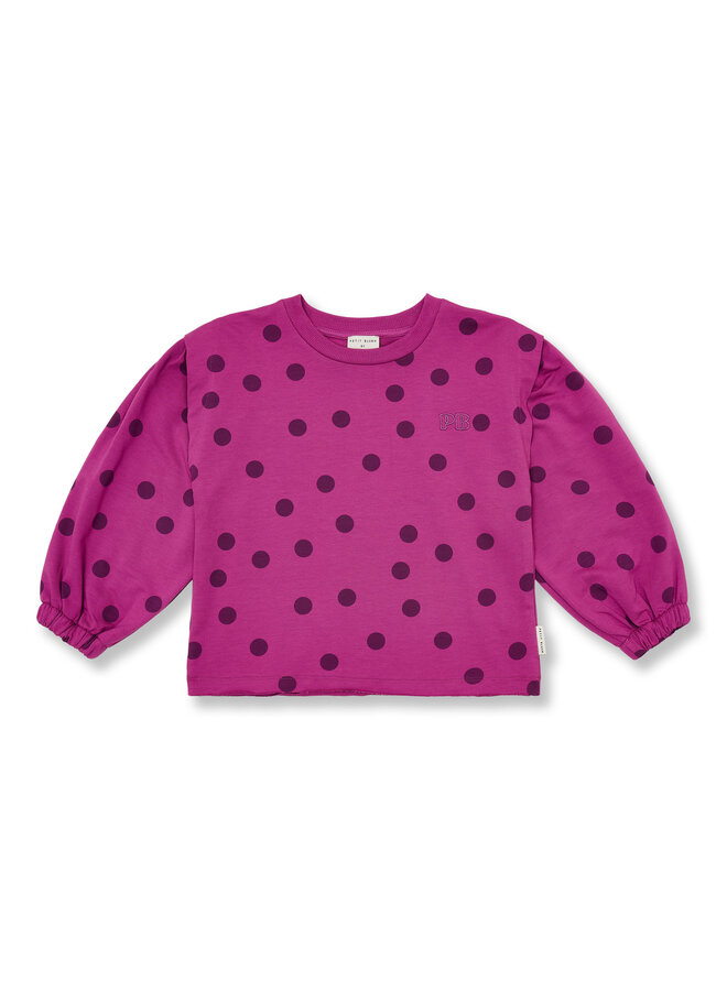 Carly sweater dots - Deep orchid