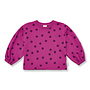 Petit Blush - Carly sweater dots - Deep orchid