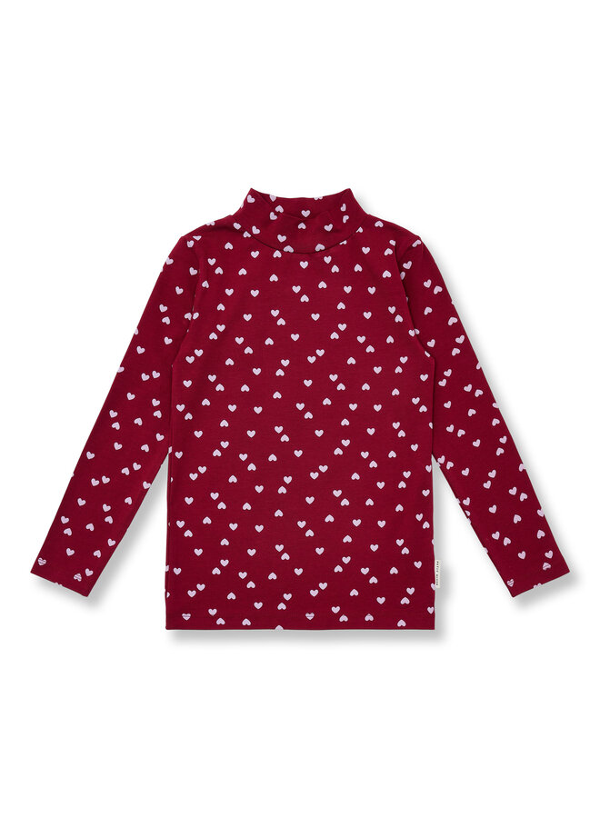 Petit Blush - Turtle neck - Hearts AOP