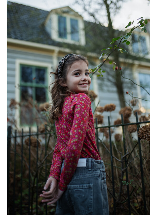 Petit Blush - Turtle neck - Winter flower AOP