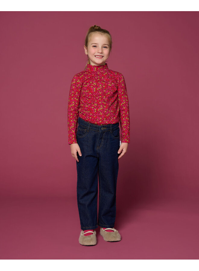 Petit Blush - Turtle neck - Winter flower AOP