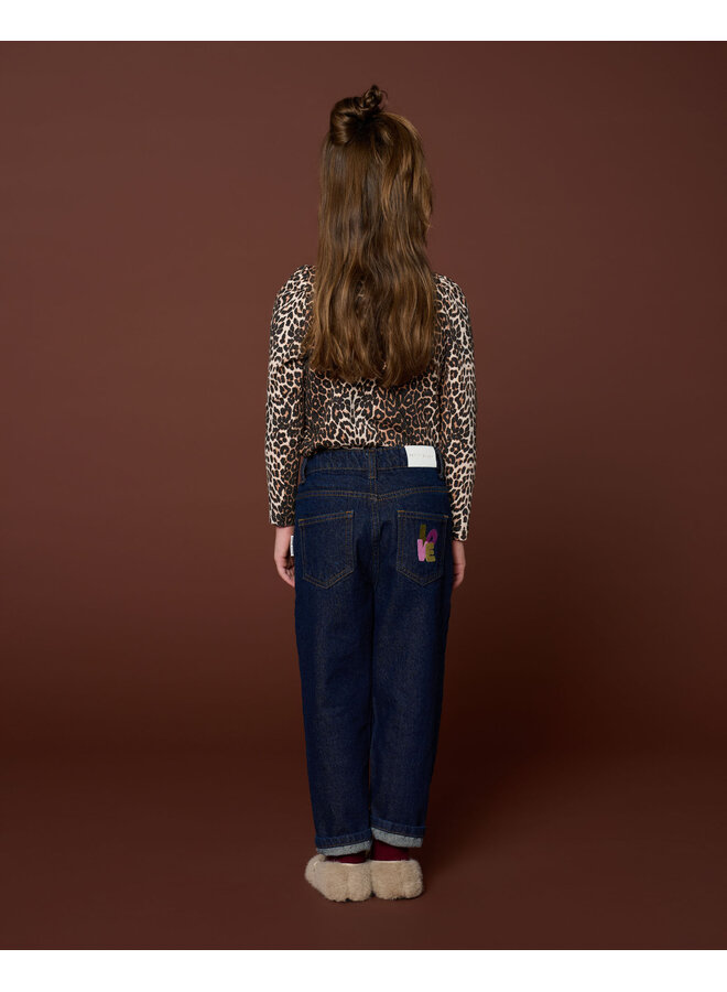Petit Blush - Puff sleeve top - Leopard AOP