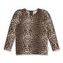 Petit Blush - Puff sleeve top - Leopard AOP