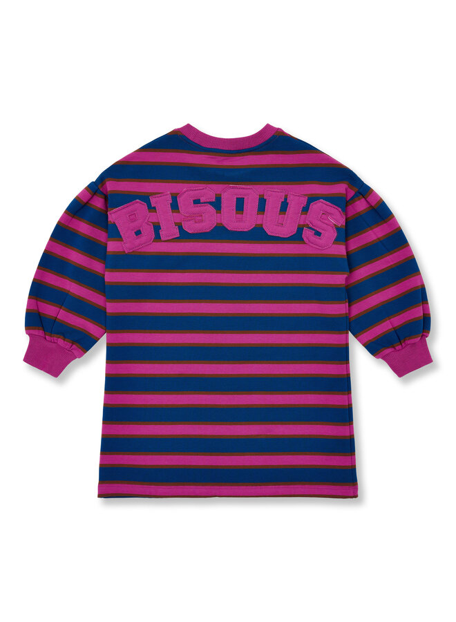 Petit Blush - Sweater dress bisous - Stripe