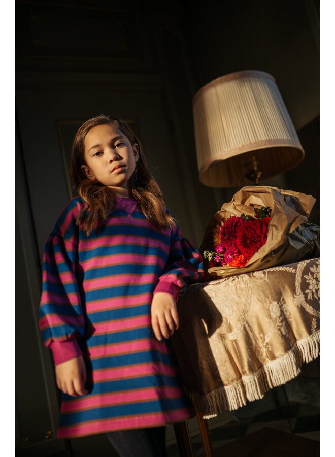 Petit Blush - Sweater dress bisous - Stripe