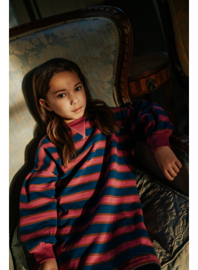 Petit Blush - Sweater dress bisous - Stripe