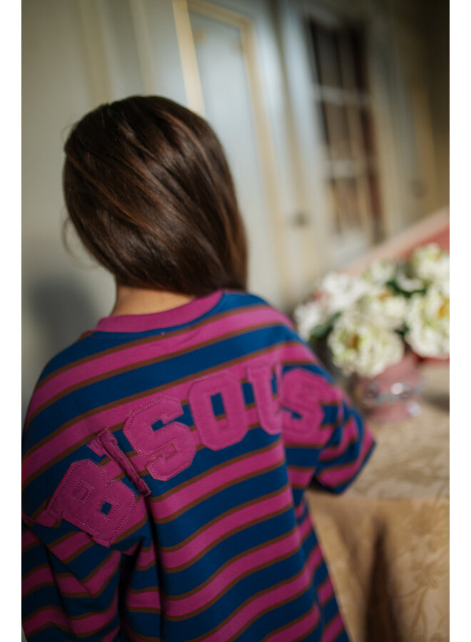 Petit Blush - Sweater dress bisous - Stripe