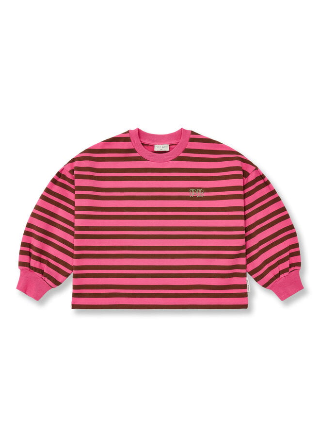 Petit Blush - Easy sweater stripe - Stripe pink/brown