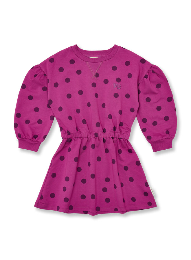 Petit Blush - Skater dress dots - Deep orchid