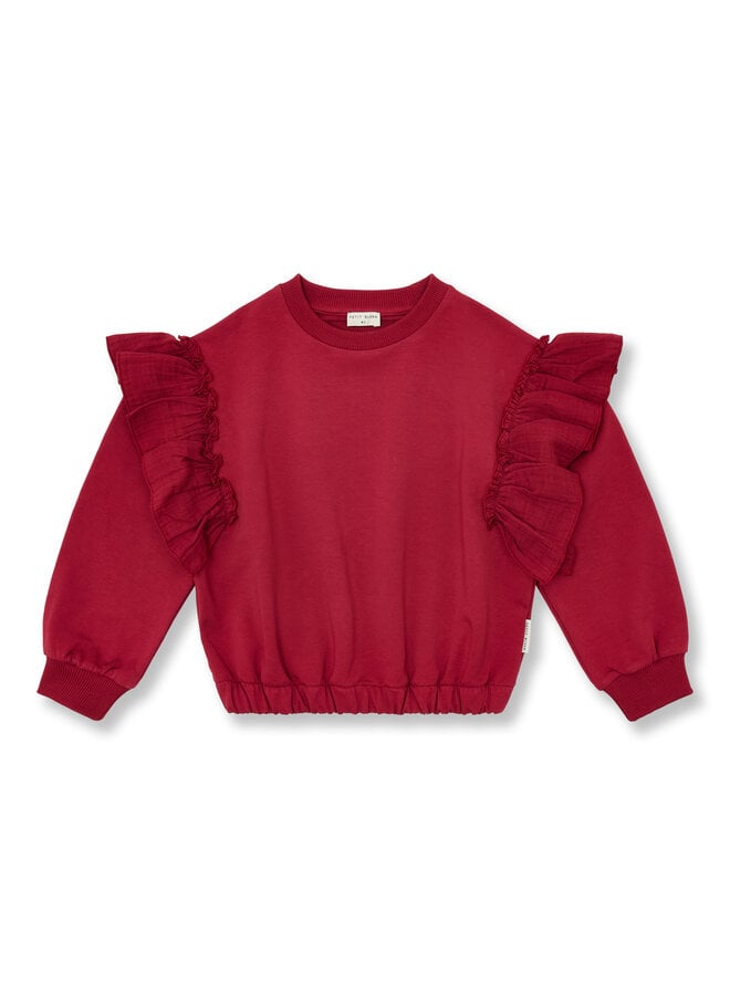 Sweater ruffles - Garnet