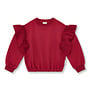 Petit Blush - Sweater ruffles - Garnet
