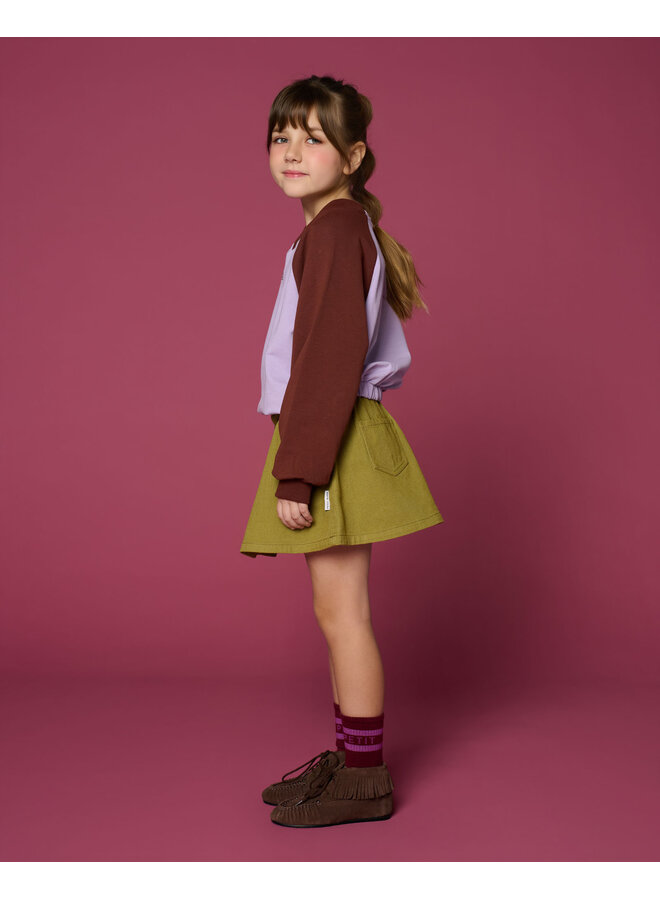 Petit Blush - V-neck sweater - Color block