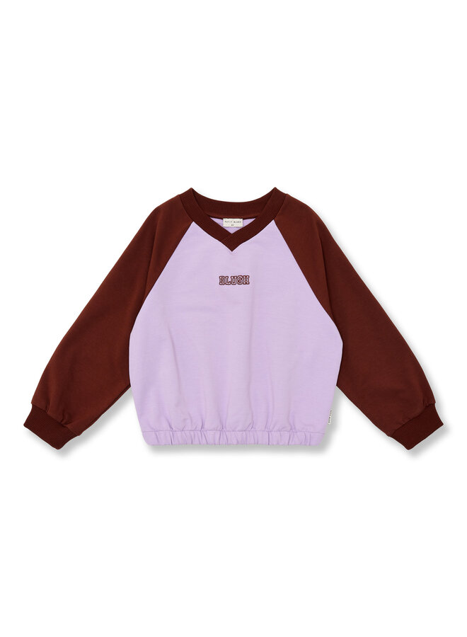 V-neck sweater - Color block