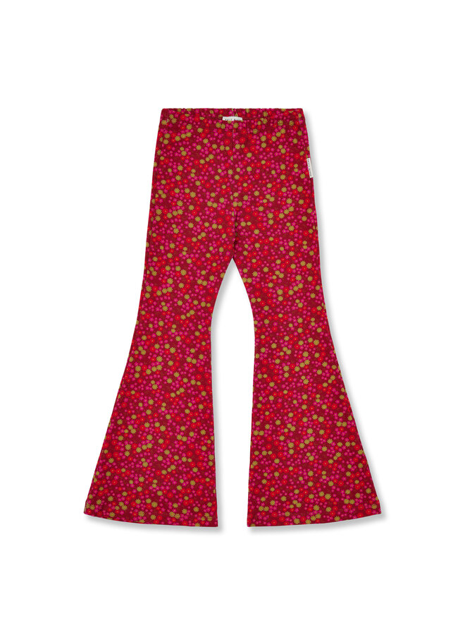 Petit Blush - Bowie flared pants - Winter flower AOP