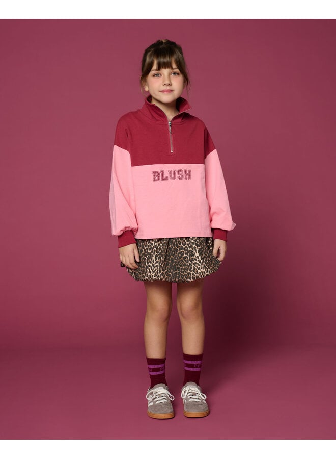 Petit Blush - Ballon skirt - Leopard AOP