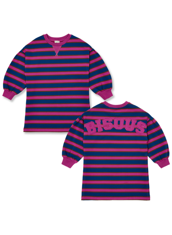 Sweater dress bisous - Stripe