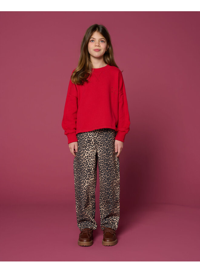 Petit Blush - Ballon fit jeans - Leopard AOP