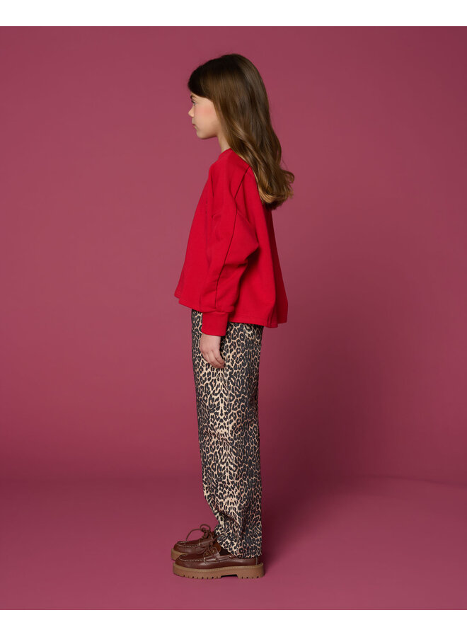 Petit Blush - Ballon fit jeans - Leopard AOP