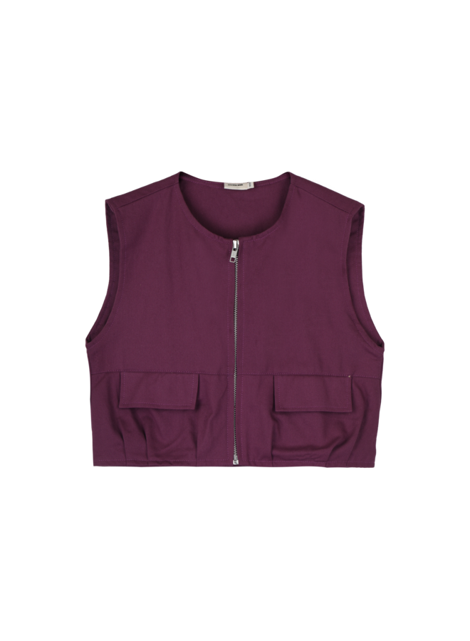 Belle vest - Deep burgundy