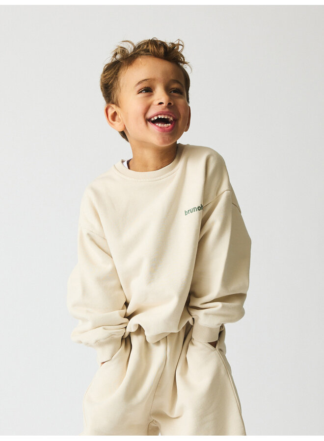 brunobruno nation - Norah embr sweatshirt - Rainy day