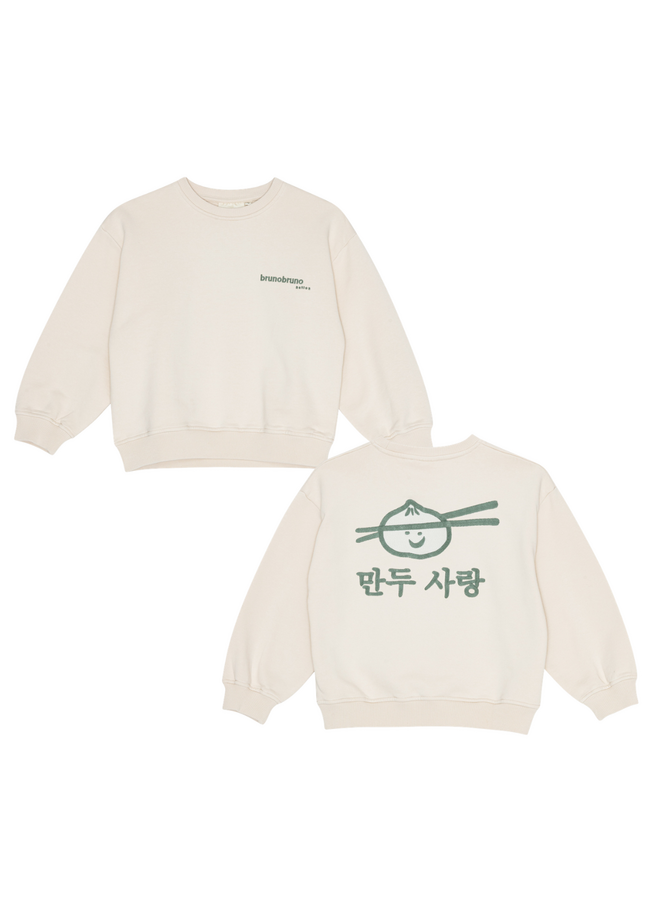 Norah embr sweatshirt - Rainy day