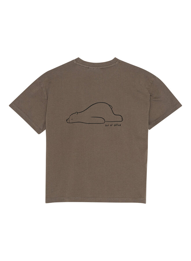 brunobruno nation - Nanna out of office t-shirt - Major brown