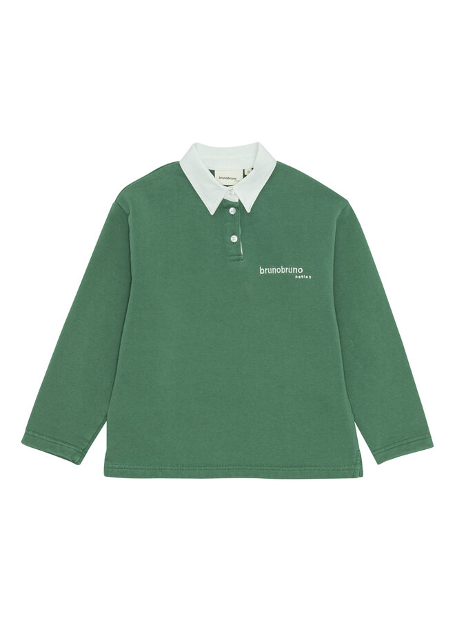 Dana polo sweatshirt NB - Myrtle green