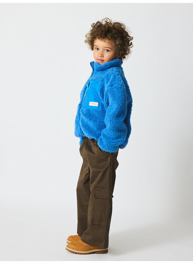 brunobruno nation - Rori teddy jacket - Pacific coast blue