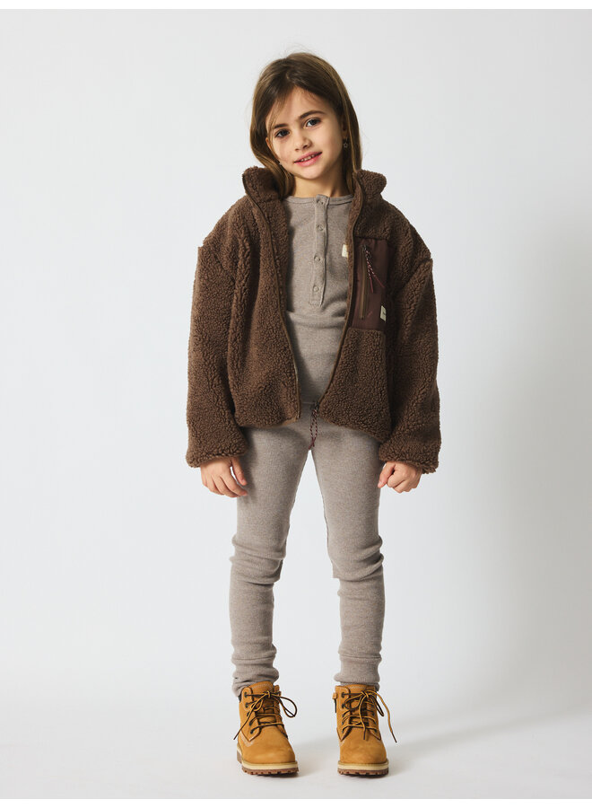 brunobruno nation - Rori teddy jacket - Major brown