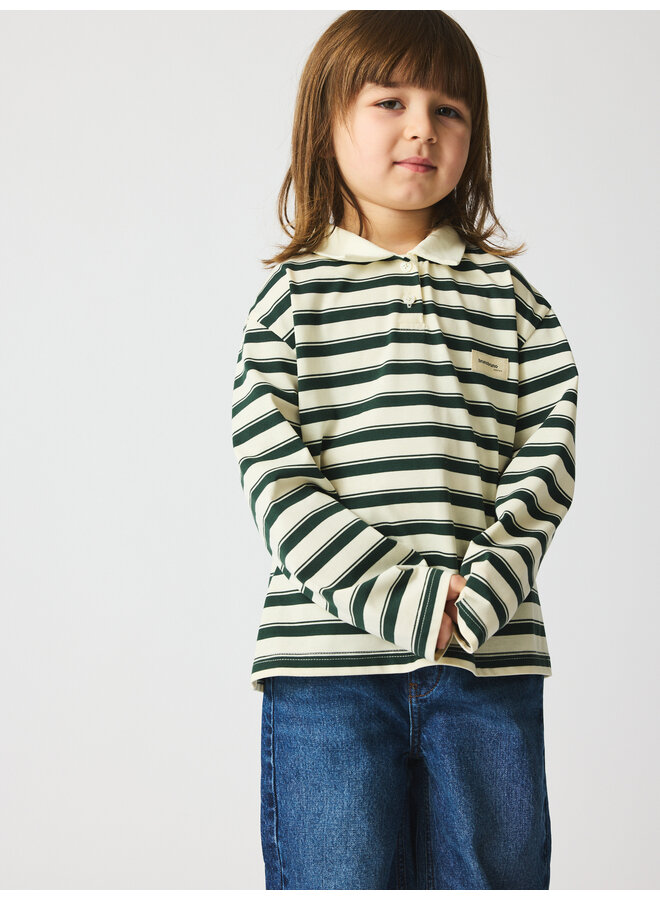 brunobruno nation - Kai polo t-shirt - Myrtle jersey stripe