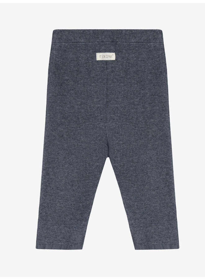 Fixoni - Leggings melange rib - Vintage indigo melange