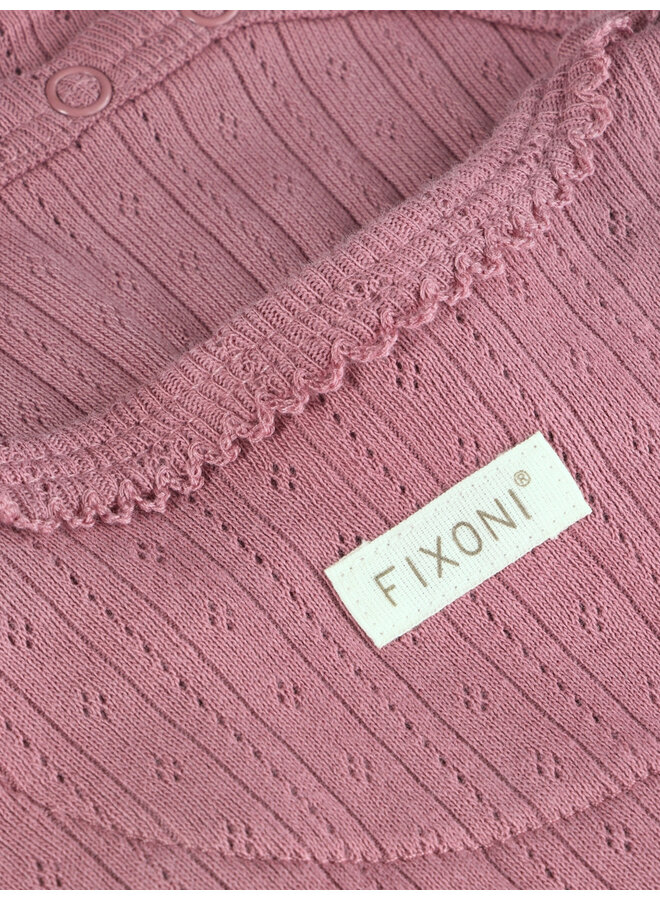 Fixoni - Body ls pointelle - Nostalgia rose