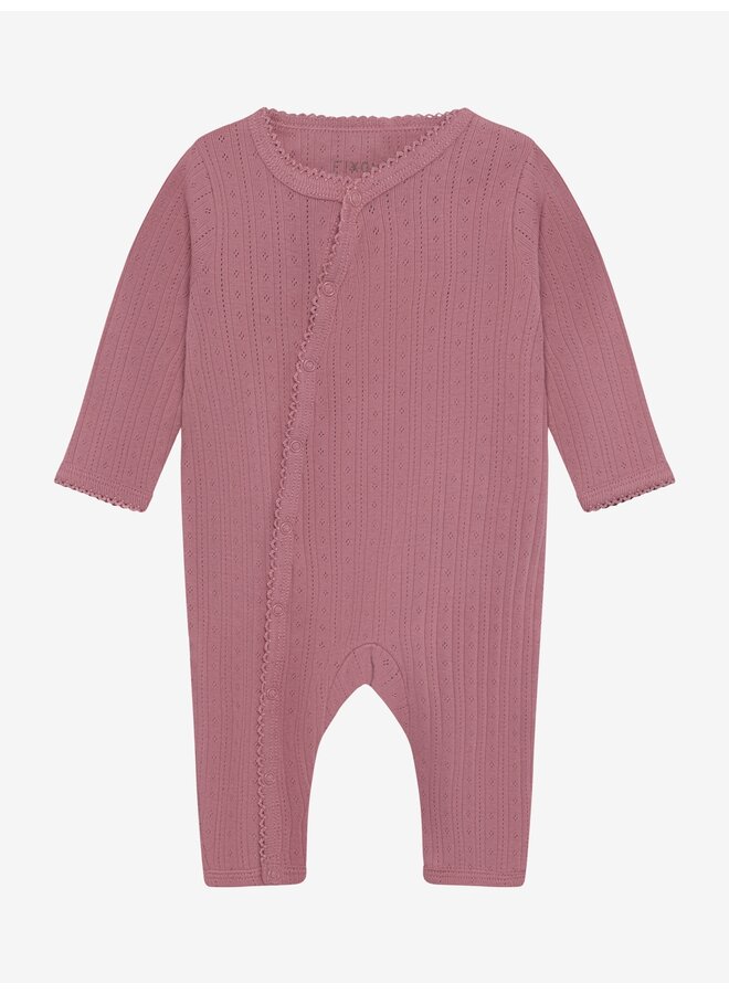 Romper ls pointelle - Nostalgia rose